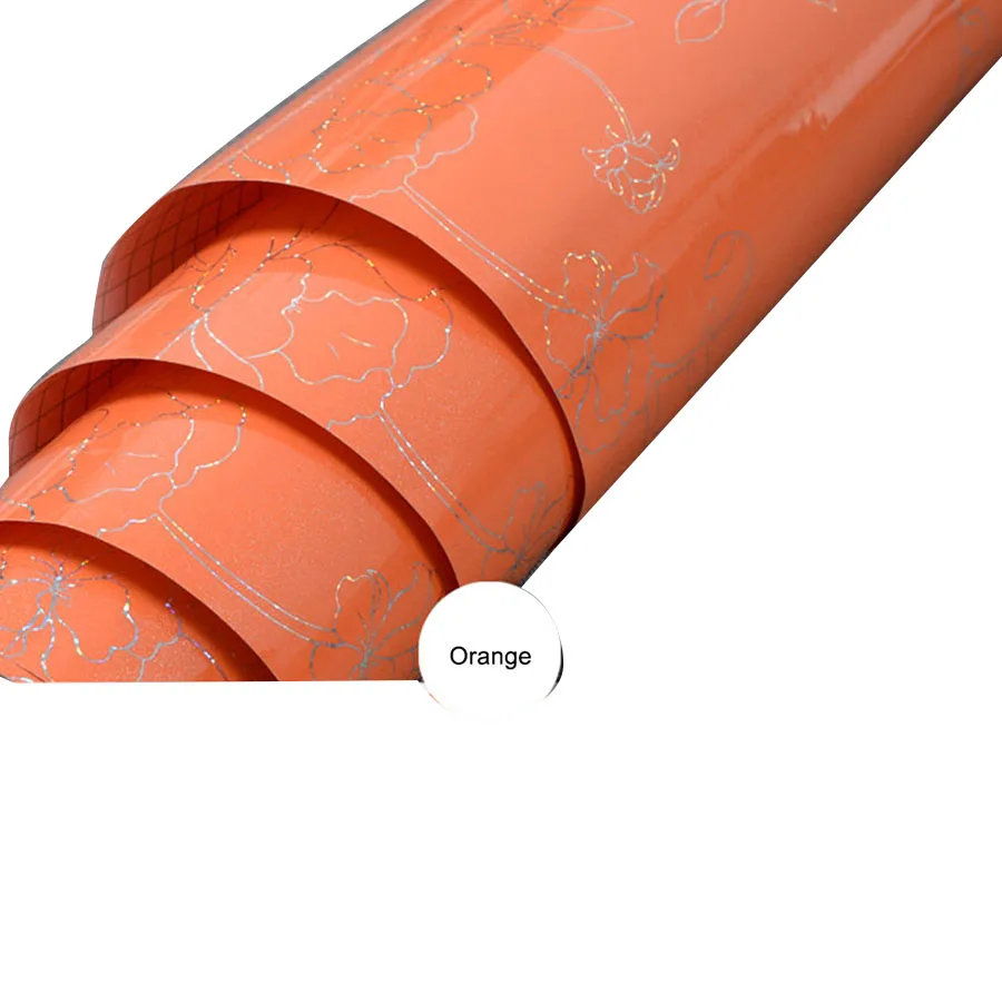 3 м/5 м толстые лазерные обои с цветочным узором в рулонах ПВХ самоклеющиеся