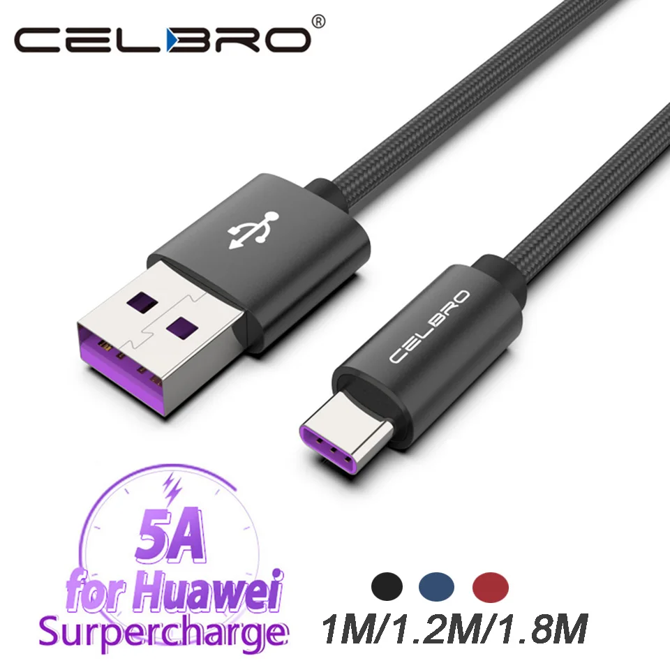USB телефон зарядное устройство кабель супер зарядка 5A для huawei mate 20pro Nova 4 3 Xiaomi Mi9 SE тип C кабель передачи данных для быстрой зарядки шнур