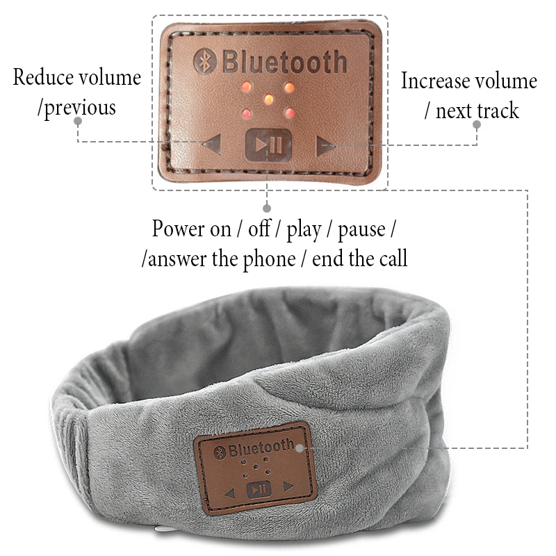 Ультра мягкий Беспроводной стерео музыки через Bluetooth для сна маска глаз отдыха на