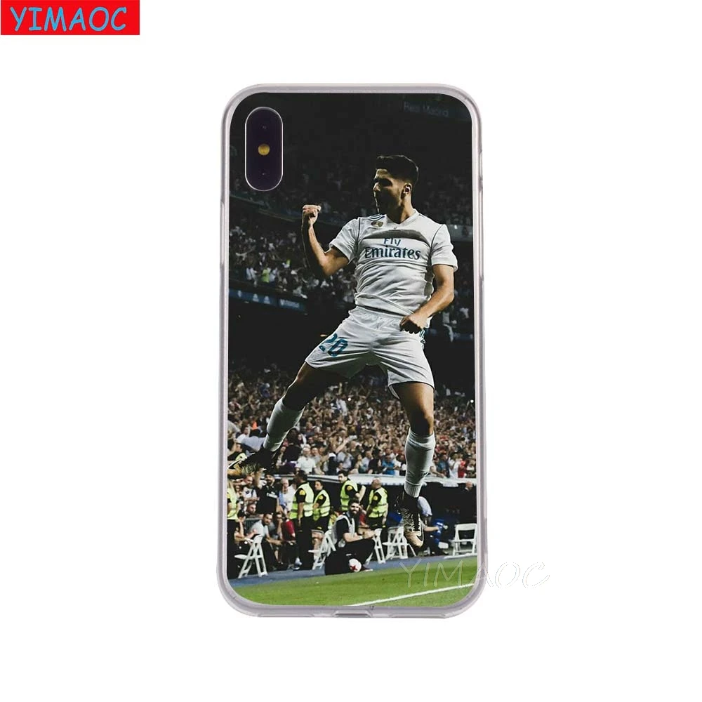 Мягкий чехол YIMAOC Marco Asensio из ТПУ и силикона для iPhone 8 7 6 6S Plus 5 5S SE X XR XS 11 Pro Max |