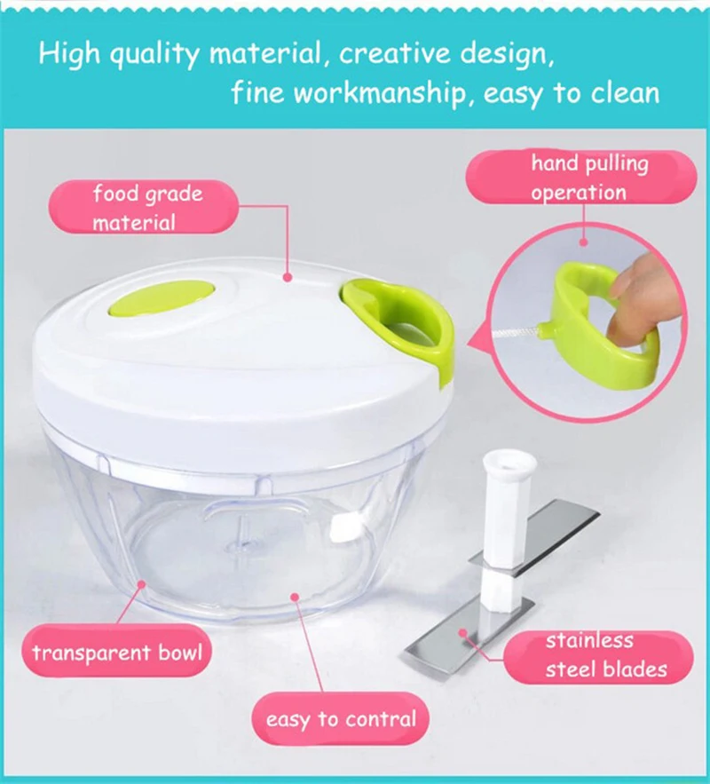 Самые Качественные И Безопасные Кухня Спираль Тесак Измельчитель Dicer Мясо Резак