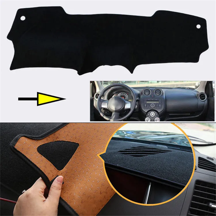 

Interior Dashboard Carpet Photophobism Protective Pad Mat For Nissan March