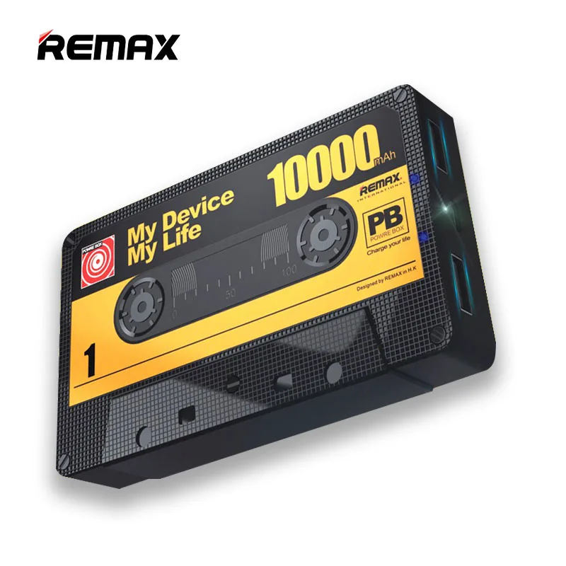 Remax Real 10000 мАч Dual USB Лента power Bank полимерный внешний аккумулятор Портативная