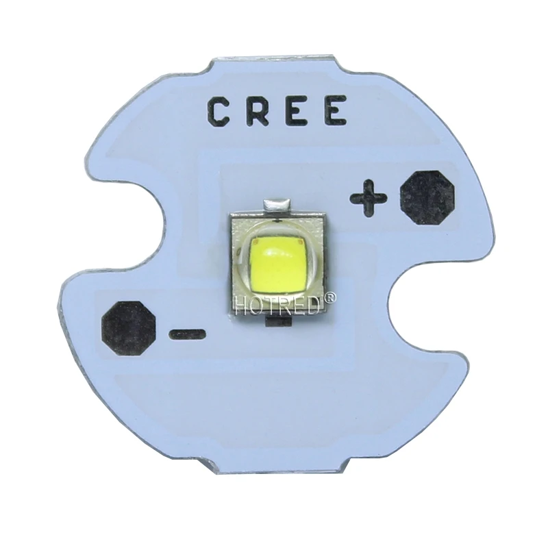 10 шт Cree XPG2 светодиодный XP-G2, для детей от 1 года до 5 лет W светодиодный эмиттер холодный белый 6000-6500K с 20/16/14/12/8 мм печатной платы для фонарик/прожектор/лампа