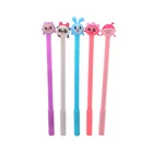 1 шт. милый мультфильм животное позирование силиконовая головка с чернилами стандартных цветов школьников Kawaii Стиль канцелярская подарок гелевых ручек