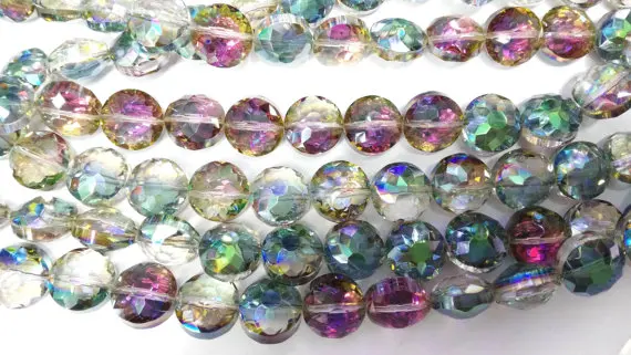 2 пряди 14 мм хрустальные бусины Кристалл великолепный Круглый круглый Круг