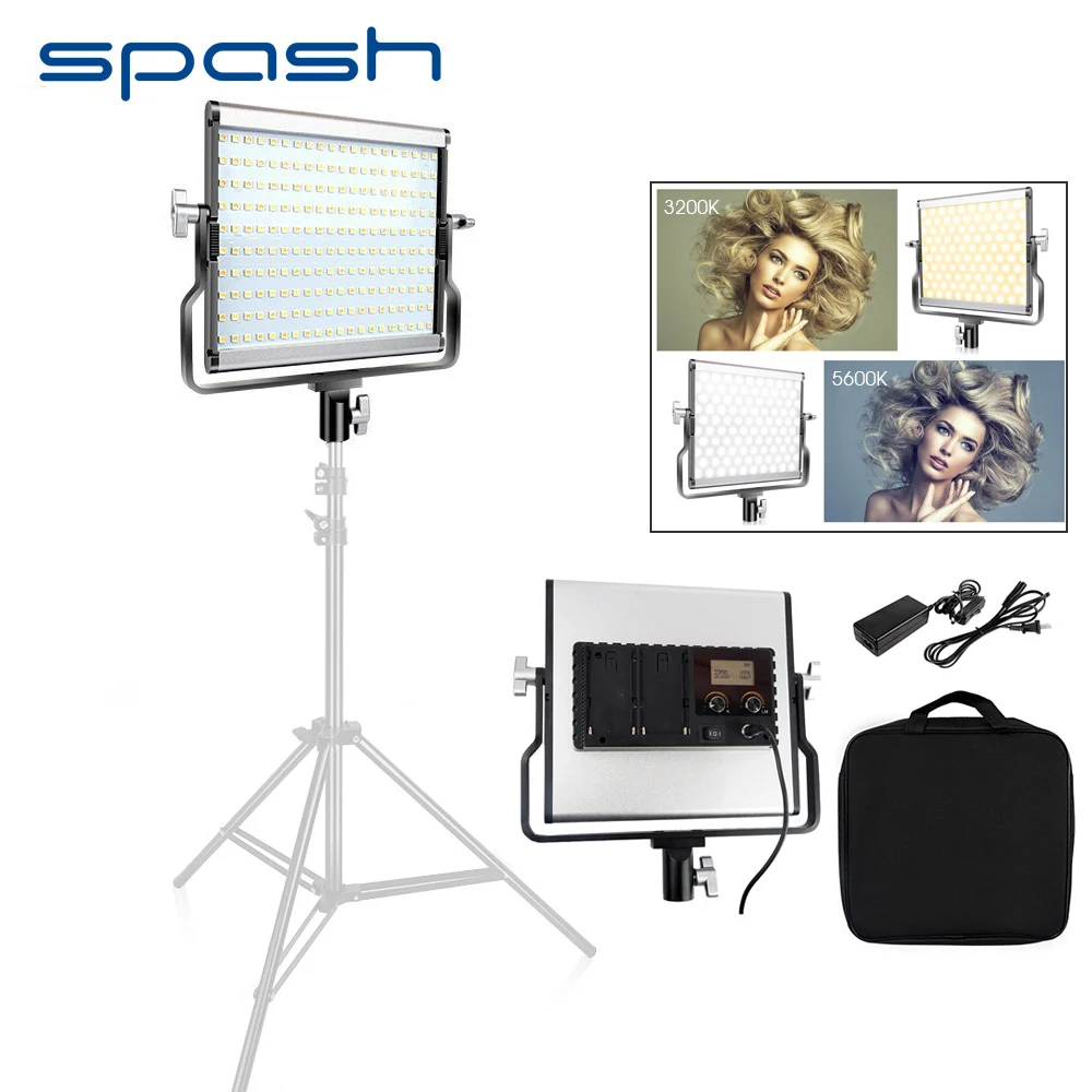 Spash L4500 портативный светодиодный видеосъемка двухцветная 3200 K-5600 K приглушаемая
