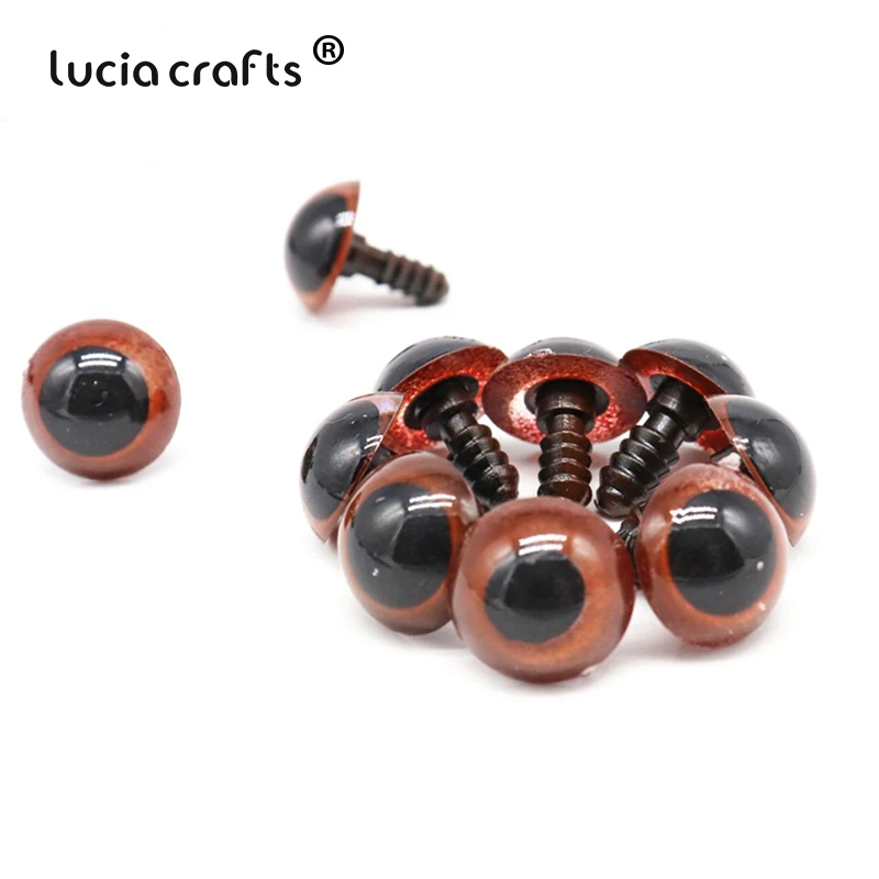 Lucia crafts, 10 пар/20 пар, детская пластиковая игрушка для рукоделия, куклы, глаза, пластиковые безопасные глаза, сделай сам, кукольные аксессуары ручной работы K0919