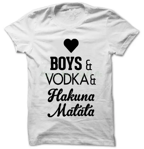 Женская футболка унисекс hakuna some vodka модная футболка|Футболки| |