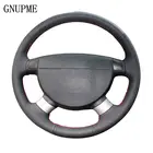 Чехлы на руль для Buick Excelle XT, Encore, Excelle, Regal, черные, из натуральной кожи, Прошитые вручную, чехол рулевого колеса автомобиля