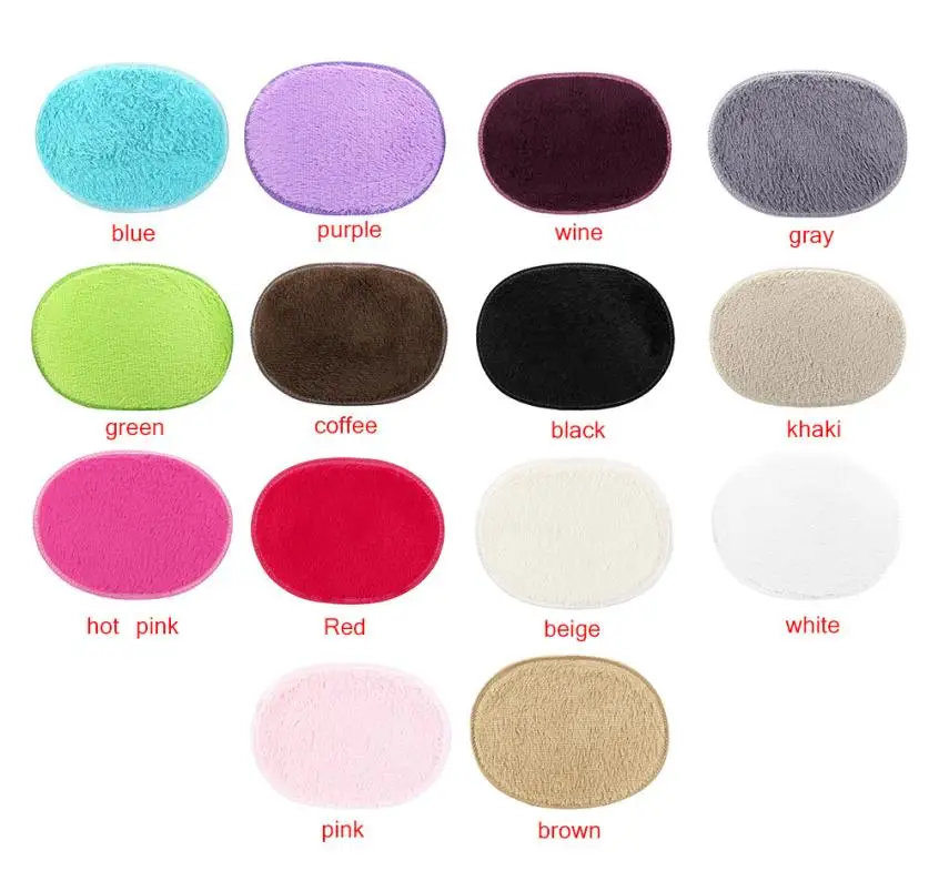 Коврик для ванной 40*30 см нескользящий овальный пушистый ворсистый комнат| |