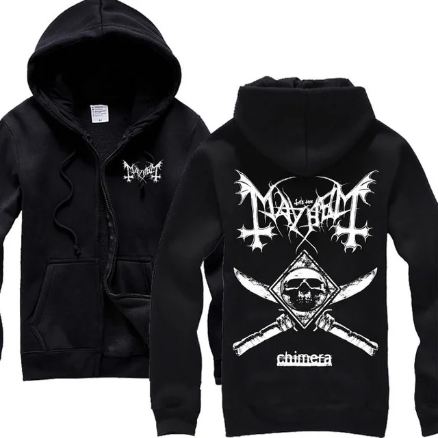 7 видов Харадзюку Mayhem хлопок рок толстовки оболочка куртка мужская рубашка hardrock металлическая Толстовка молния флис череп норвежский флаг