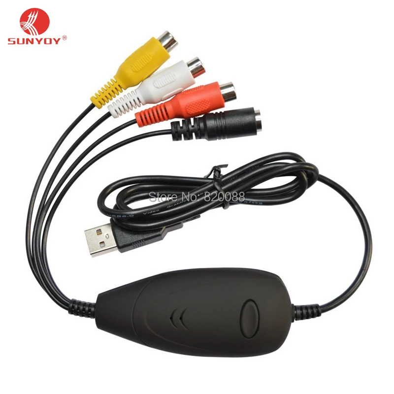 Новинка! USB 2 0 Video Grabber Регистраторы захвата аналогового видео с VHS DVD V8 hi8 в цифровой