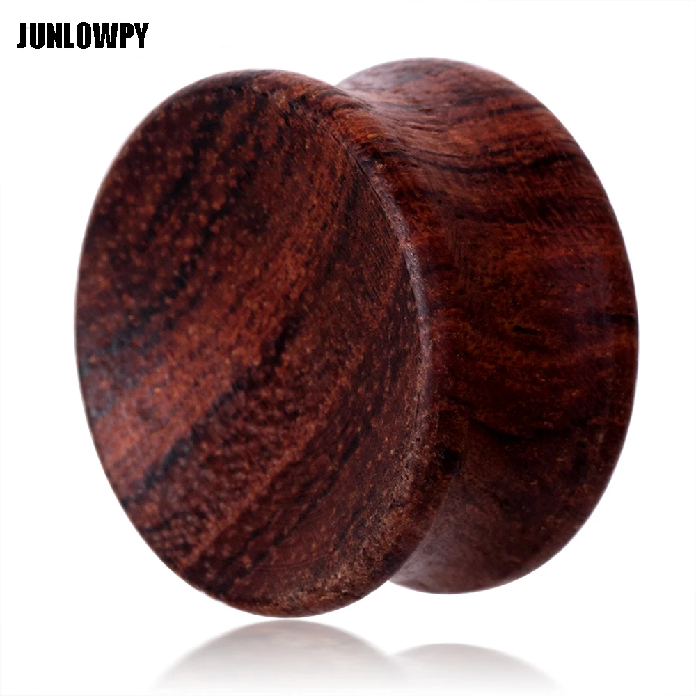JUNLOWPY деревянные затычки для ушей вогнутые туннели тела пирсинг ювелирные
