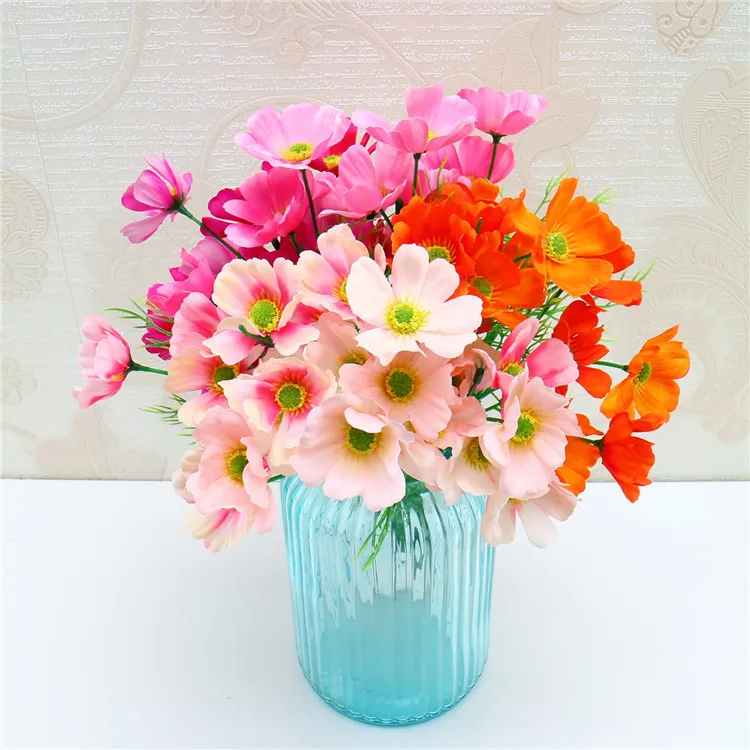 Artificial Flowers Coreopsis Bouquet Silk For Wedding Home Party Decoration Festival Decor Fake | Дом и сад