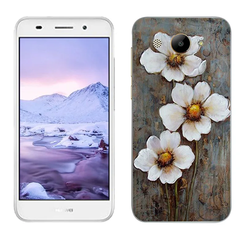 5 0 дюйма для Huawei Y3 2017 облегающие чехлы с масляной росписью Y5 Lite мягкий силикон MT6737M