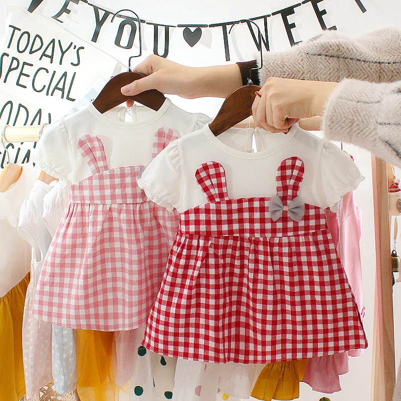 Детское платье с коротким рукавом на возраст 0- 2 года | Мать и ребенок