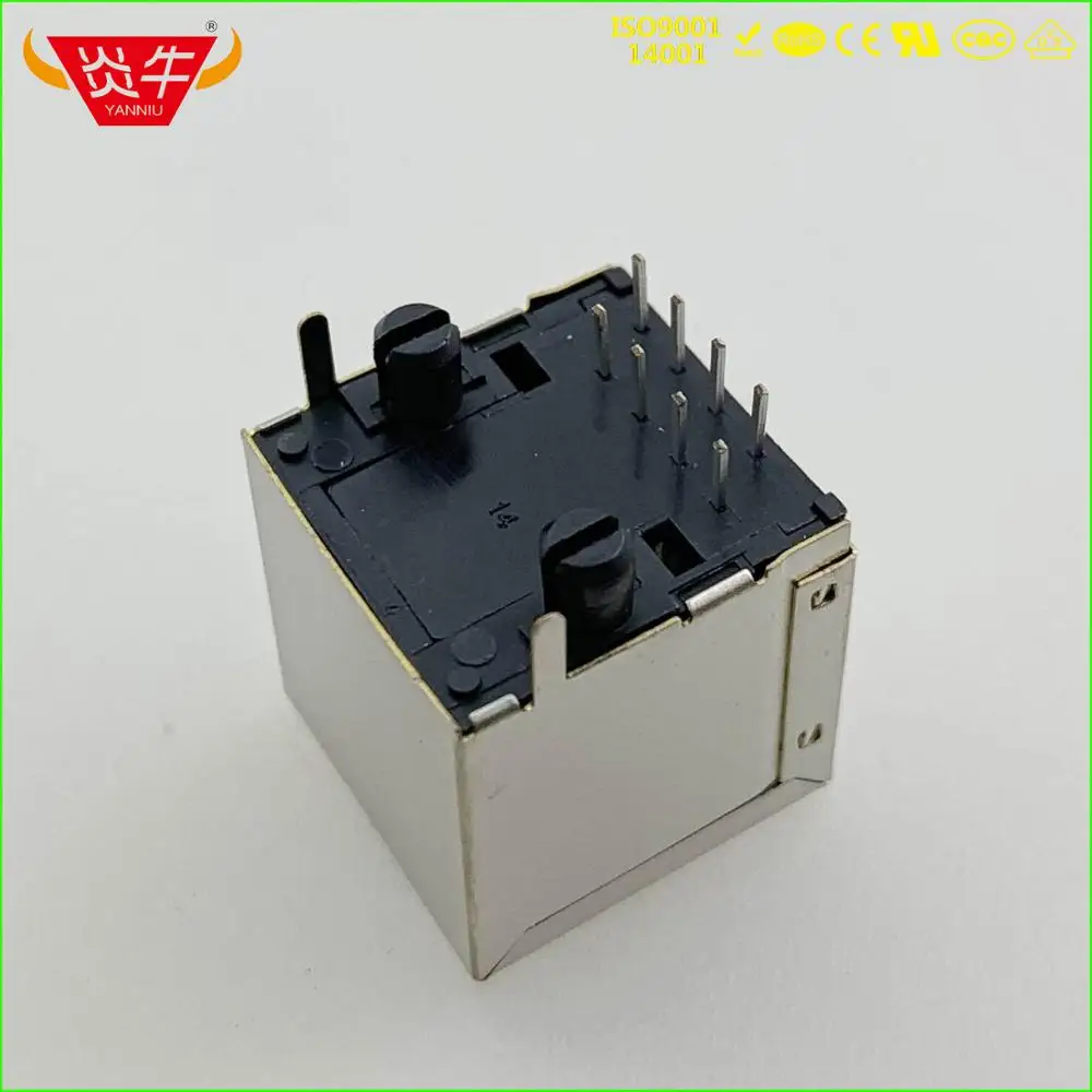 Прямая Сетевая розетка RJ45 8P8C кабельный интерфейс с кристаллами на головном