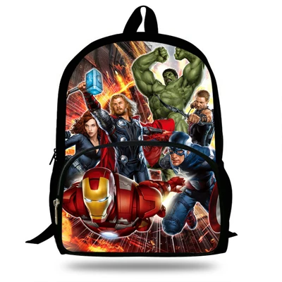 16 дюймов Mochila Marvel Мстители школьные сумки для мальчиков крутые Мстители рюкзак для подростков рюкзак для девочек Дорожная сумка для детей - Цвет: 7D754