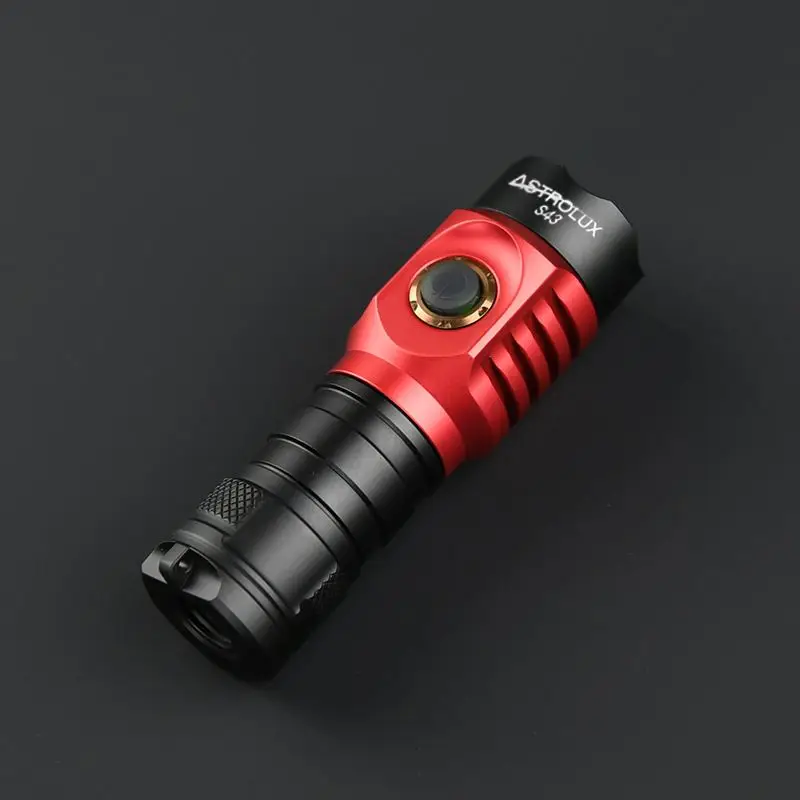 Astrolux S43 18350 светодиодный вспышка светильник версия Плавная тусклая EDC вспышки светильник светодиодный фонарь Палатка светильник Тактический молоток Портативный светильник Инж