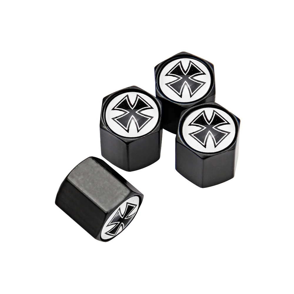 

Car Accessories for Cross logo for Audi Volvo SSANG YONG Peugeot Haval Geely Chery Automobile Decoration Wheel Tire Valve Caps