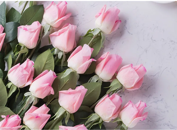 Floace 15 шт./лот, букет роз, Королевская роза, высококлассные искусственные цветы, шелковые розы, цветы для дома, свадебные украшения