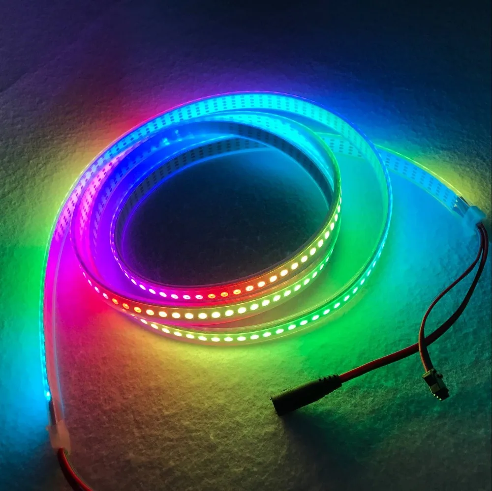 WS2815 DC12V адресная полноцветная светодиодная лента RGB 5050 144 светодиодный s/m2 м