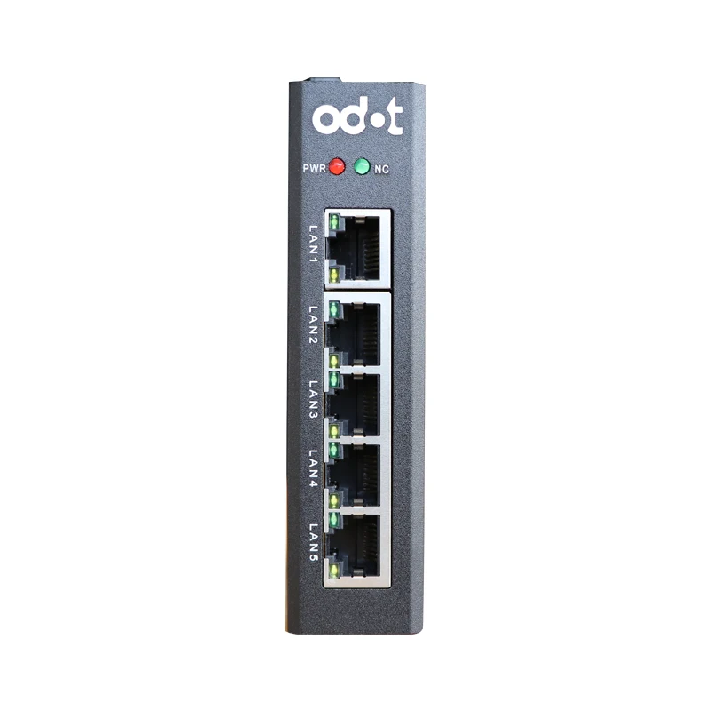 Промышленный Коммутатор 5 Ethernet 100 триллиона установка направляющей сетки|Крышки