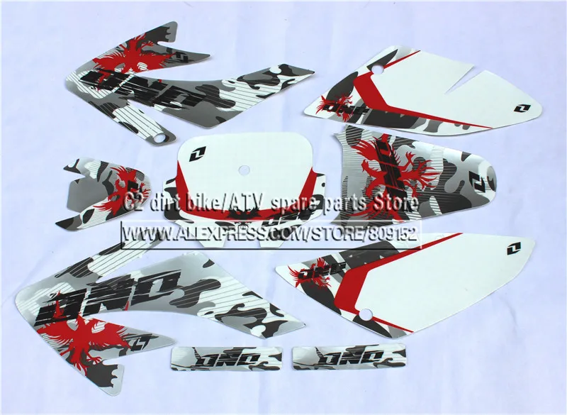 3m наклейки эмблемы наклейки Графика для Honda CRF70 DHZ SSR SDG для dirt pit Bike