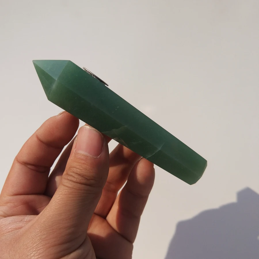 Прямая Naturalgreen авантюрин кристалл кварца курительная трубка+ фильтр кварц камень исцеляющая палочка X05