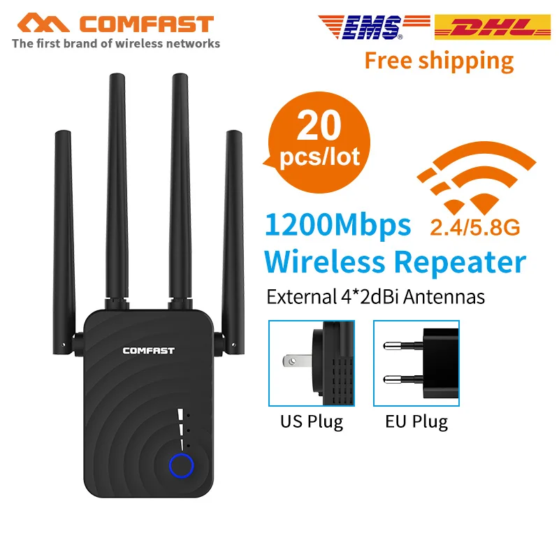 20 шт. 5 ГГц Wi Fi ретранслятор 802.11ac сеть роутеры 1200Mbs расширитель диапазона