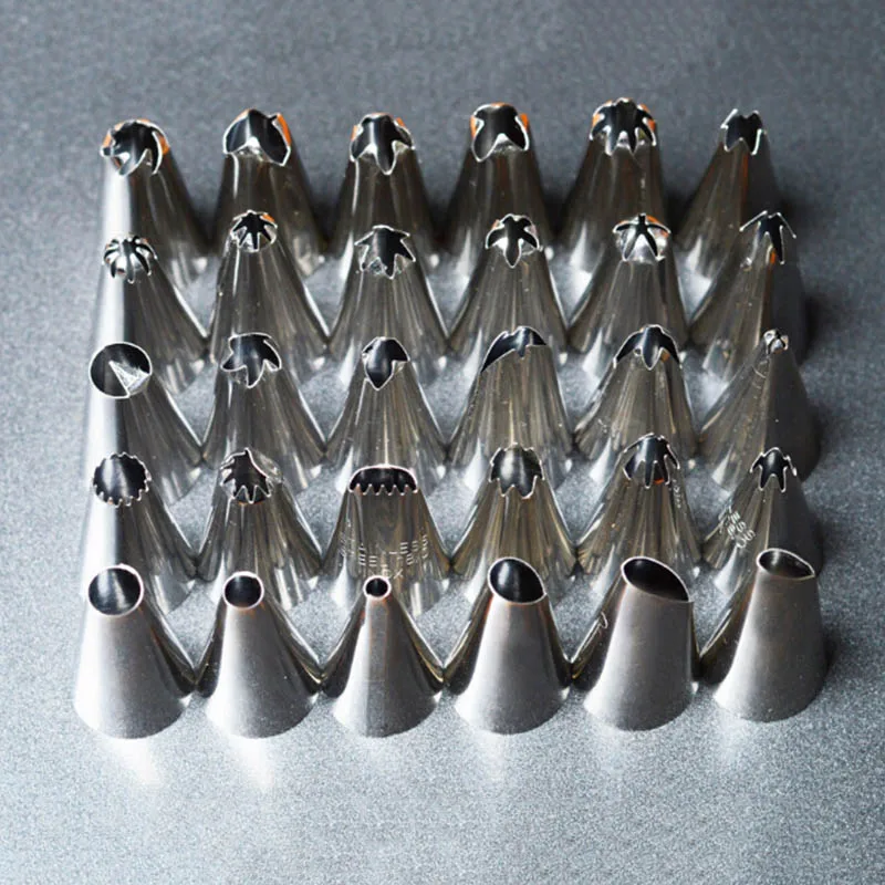 35 шт./компл. Набор насадок для украшения тортов из нержавеющей стали | Дом и сад