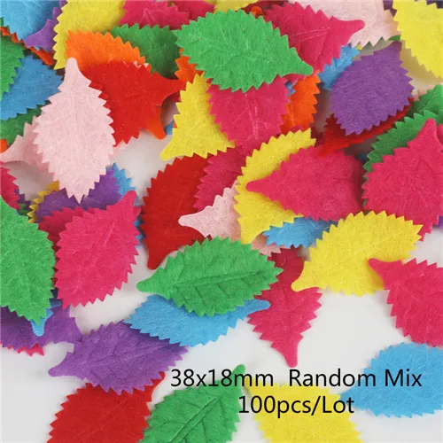 38x18mm 100pcs 50-100 шт./лот, разные формы, мягкая ткань с рисунком, войлок, пластырь, 30x30 см, войлок, ткань, аксессуары, наклейки, игрушки, круг, войлочные подушечки - Цвет: 38x18mm 100pcs