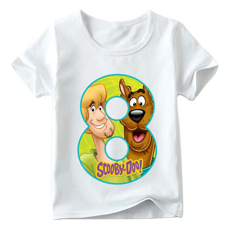 2019 футболка для мальчиков и девочек Scooby Doo Number 1 ~ 9th детская забавная Милая детский