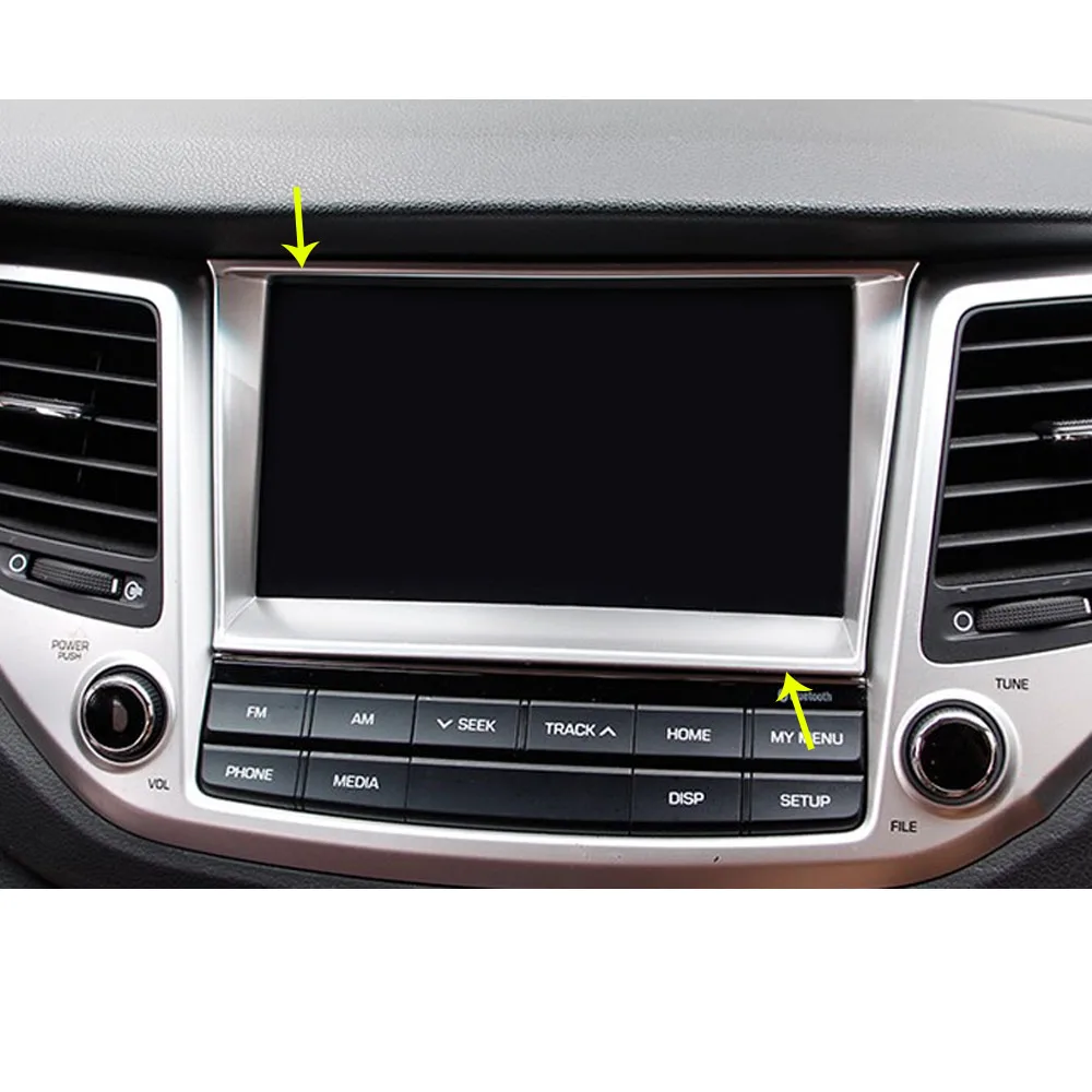 Для Hyundai Tucson 2015 2016 2017 2018 автомобильный Стайлинг Abs навигационная панель
