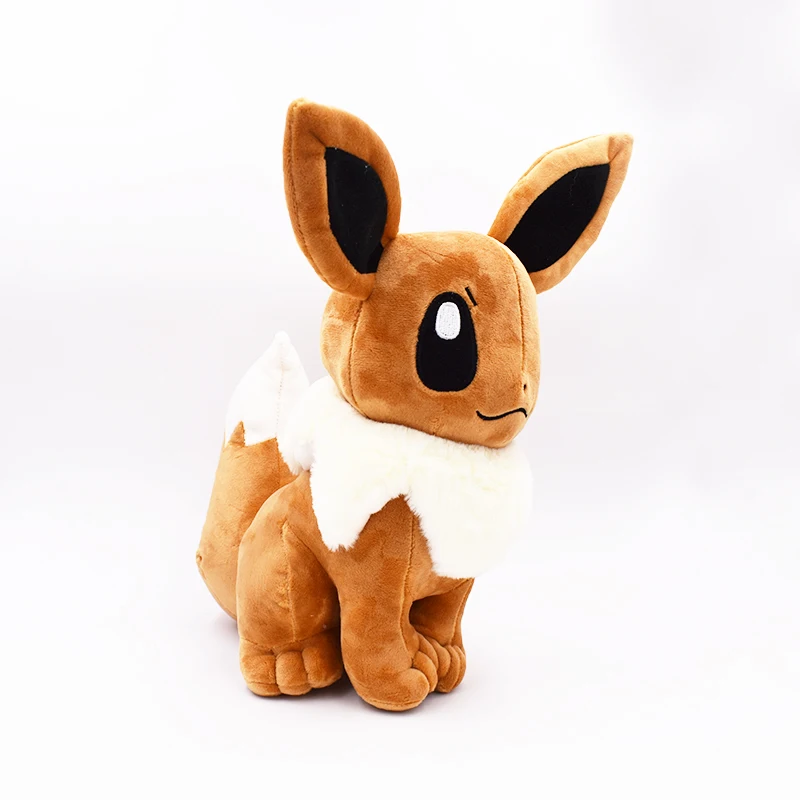 Плюшевая игрушка 1" 30 см большая Сидящая Eevee мягкая игрушка, животное подарок для детей подарок на день рождения