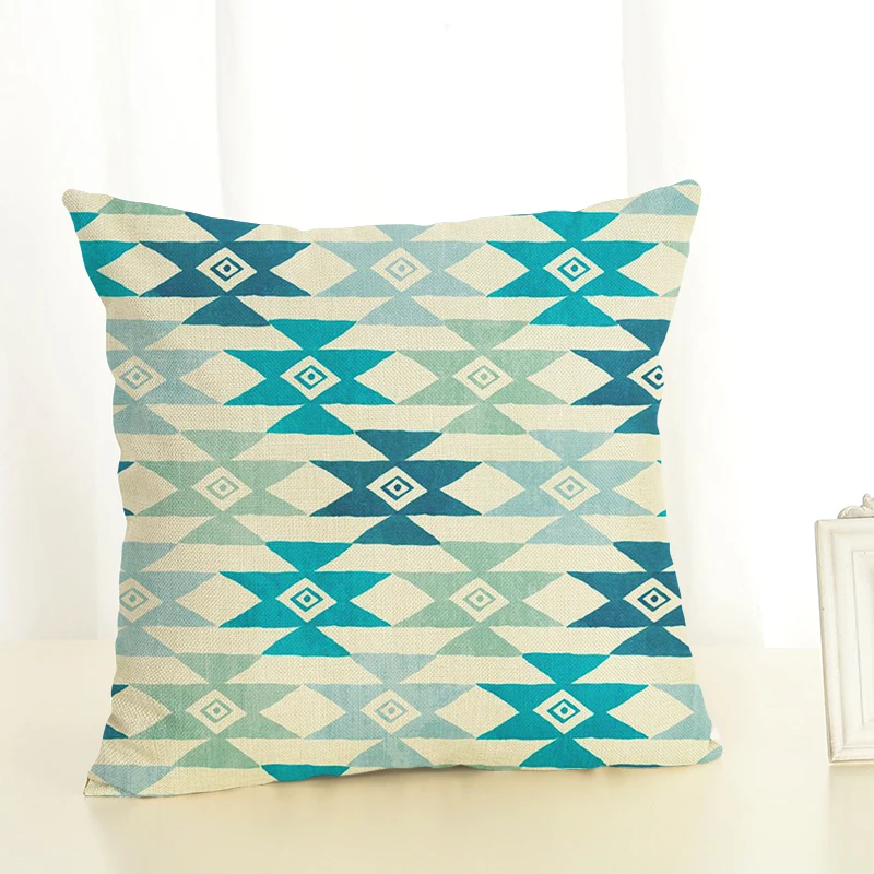 Наволочка для подушки с геометрическими узорами офисный Поясничный чехол дивана