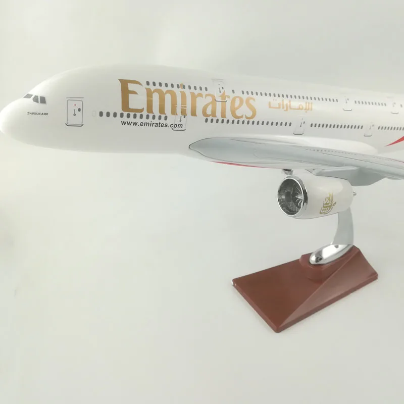 Воздушный пассажирский самолет 45 47 см Эмирейтс a380 модель самолета Модель игрушки