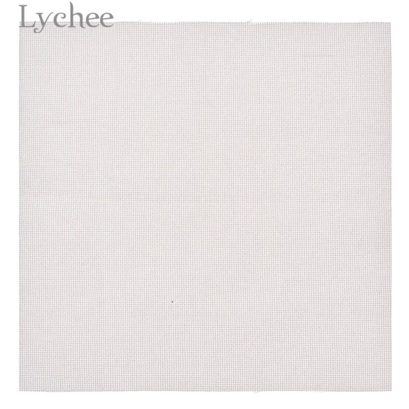 Lychee Life 25x25 см 18CT Вышивка крестиком ткань холст белый черный чистый хлопок сделай