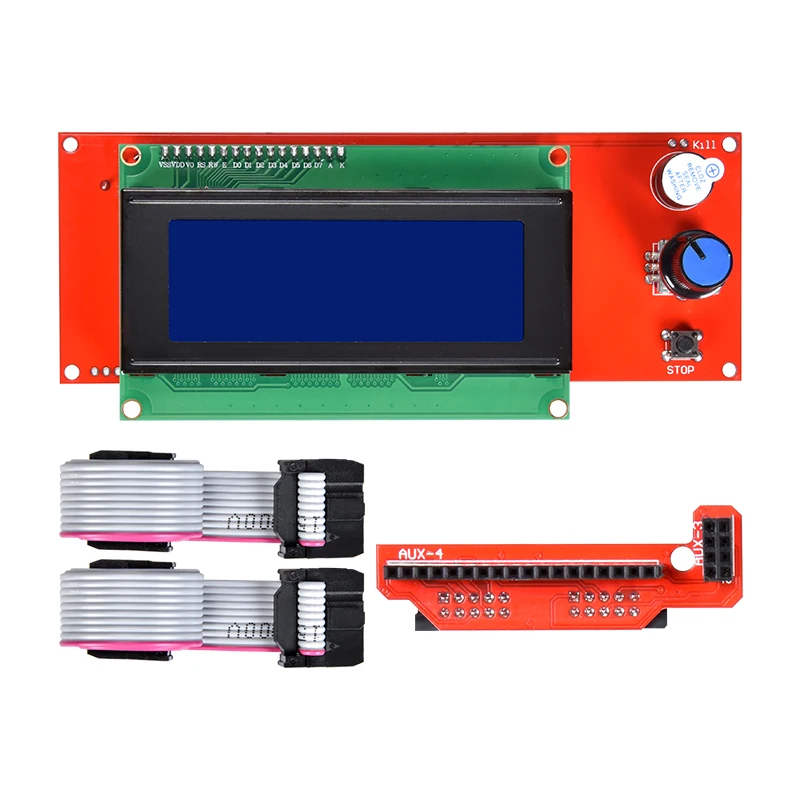 

2004 LCD Display 3D Printer Reprap Controller Ramps 1.4 LCD 2004 Module With Adapter Cable 2004LCD Panel For 3D Printer Parts