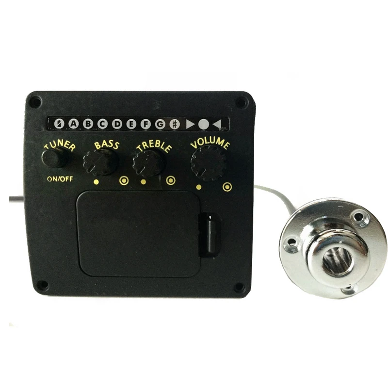 2 band preamp 5 шт. 2/4/5Band гитары EQ Серии LC-5 EQ-7545R R-4T акустической гитары эквалайзер, противошумные наушники с микрофоном ЖК-дисплей тюнер дисплея для гитара укулеле - Цвет: 2 band preamp