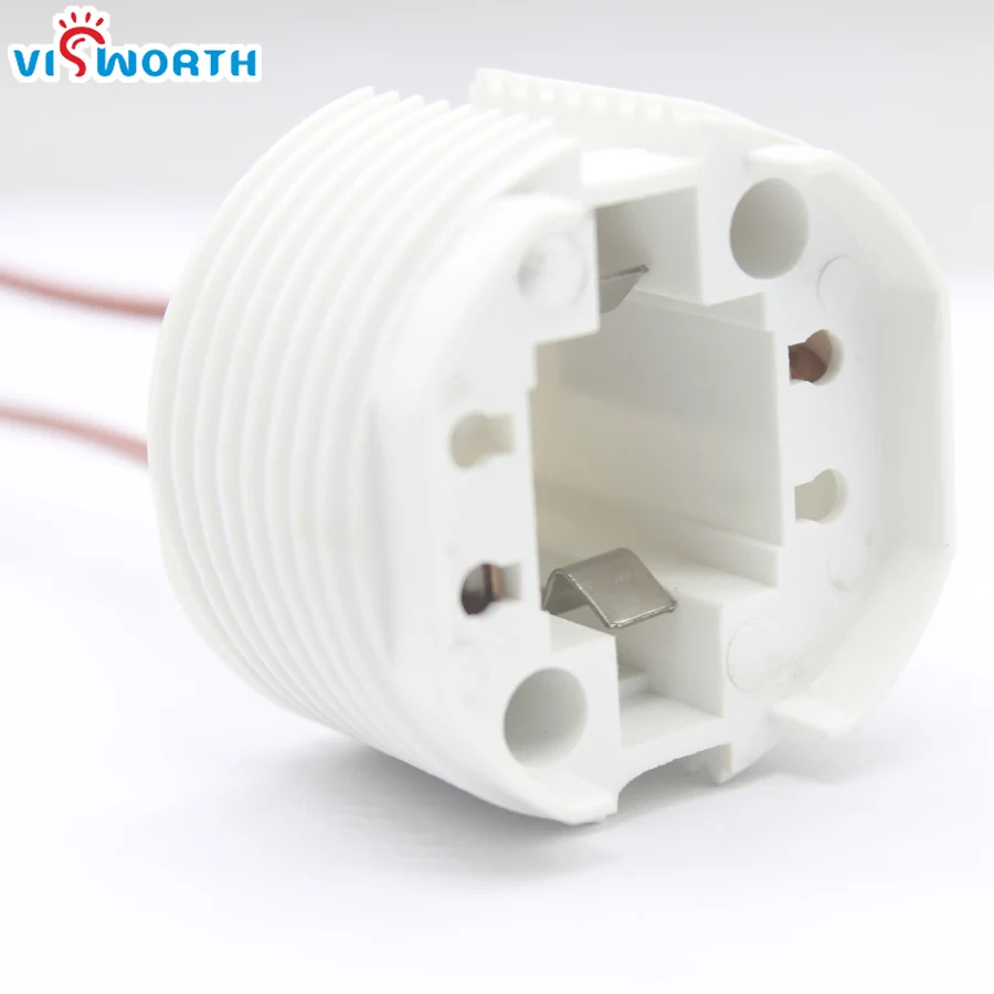VisWorth 3A 220V G24 цоколь Светодиодная лампа адаптер конвертер держатель 2Pin с проводом для светодиодный светильник