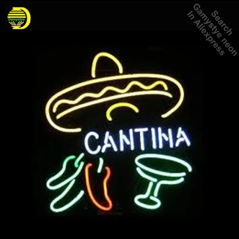 

Cantina Neon Bar Sign NEON SIGN Neon light GLASS Tube Sign Store Display Handcraft anuncio luminoso Iconic Sign Outdoor Lighting