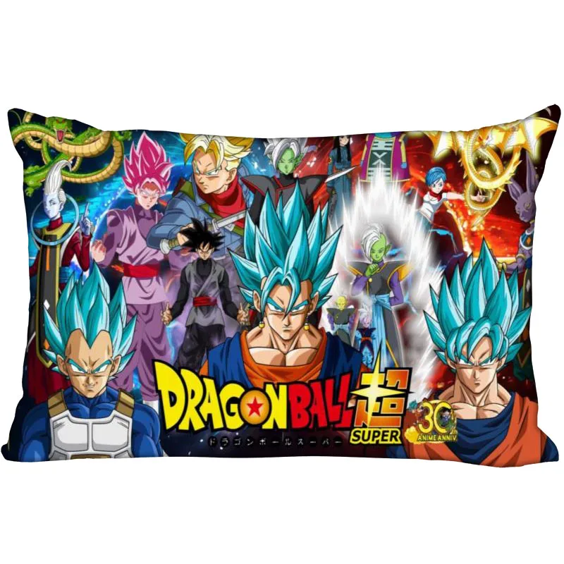 Горячая Распродажа Dragon Ball Z, накидка для подушки, Спальня для дома или офиса, декоративные Наволочки прямоугольник Подушка на молнии Чехлы Атласная ткань, не выцветает