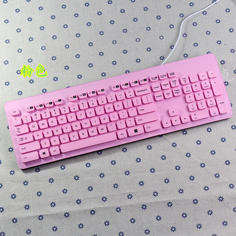 allpink Для logitech K310 Мягкая силиконовая Пылезащитная Водонепроницаемая клавиатура протектор ПК настольная клавиатура чехол для ноутбука ПК компьютер - Цвет: allpink