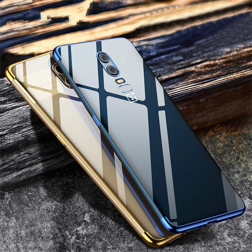 Мягкий ТПУ Прозрачный чехол для телефона OnePlus 6 6T 5 T тонкий гибридный глянцевый