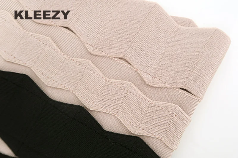 KLEEZY, элегантная, офисная, повседневная, сексуальная, до середины икры, в полоску, винтажная, вискоза, Saias, женская, свадебная, открытая, жаккардовая, бандажная юбка