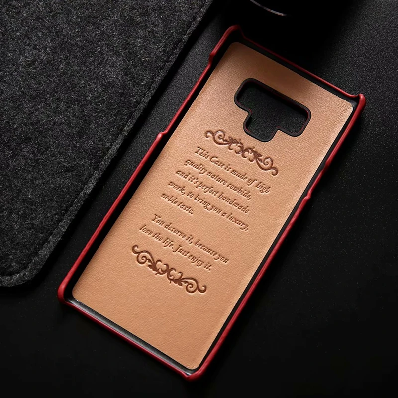 Чехол из натуральной кожи для Samsung Galaxy S9 plus Note 8 9 | Мобильные телефоны и аксессуары