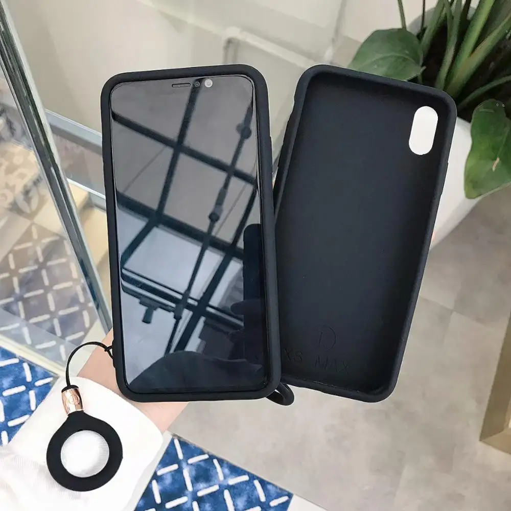 Чехол для Xiaomi Redmi note 7 силиконовый Одноцветный чехол телефона с