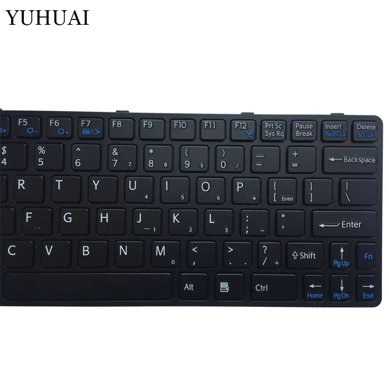 Новая клавиатура для SONY VAIO SVE11 SVE111 SVE11113FXB SVE11115EG 15ELW черная с рамкой